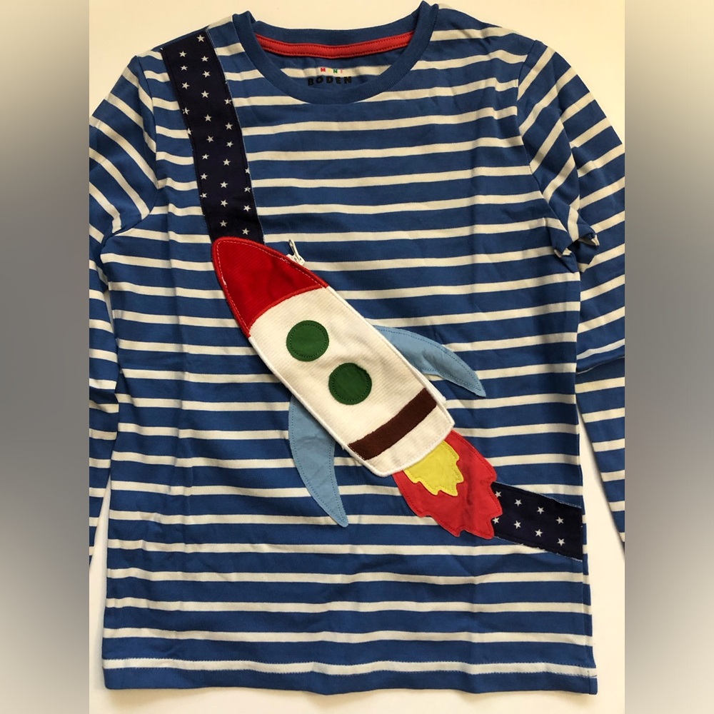 NWOT Mini Boden Novelty Bag T-shirt - Picture 5 of 6